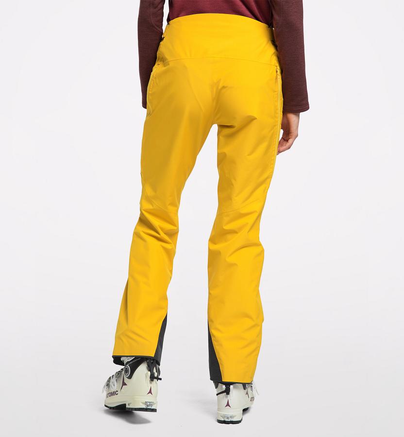 Haglöfs Womens Lumi Form Ski Pants Yellow New Zealand 01964AMKG